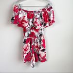 Cupcakes Cashmere off the shoulder‎ floral romper Red Size XS Photo 1