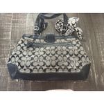  Vintage Y2k Hampton Signature Canvas Shoulder Bag B/W Coach Scarf Photo 3