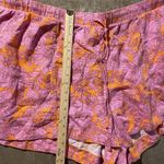 Universal Threads Universal Thread Shorts Womens 3x Plus Linen Pink Orange Floral Hawaiian High Ri Photo 6