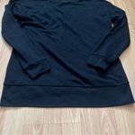 Juicy Couture Crewneck Sweater Womens Size L Black Signature Gold Print Y2K Photo 6