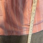 Sonoma  Shirt Womens XXL 2X Peach Square Neck Cap Short Sleeve Striped Textured Photo 5