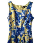 Madison Leigh Women's Floral A-Line Sleeveless Dress Size 6 yellow and blue Photo 1