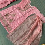 Pakistani/Indian Fancy Gharara Shalwar Kameez Wedding/eid/holiday/holi/Diwali Pink Size L Photo 2