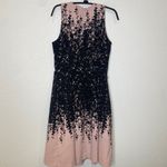 Luxe by Carmen Marc Valvo Midi Fit & Flare Dress Sz 4 Pink Black Photo 6