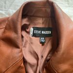 Steve Madden Imaan Faux Leather Blazer in Cognac Photo 6