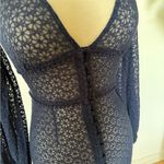 Buffalo David Bitton  | Navy Blue Eyelet Midi Dress/Cover Up Photo 4