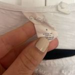 Caslon cotton embroidered flutter sleeve white top small Photo 3