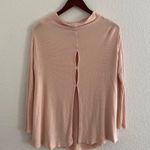 Free People  Lover Rib Split Back Pullover Sweater S Photo 4