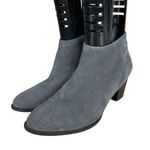 Vionic Bromley 322 Grey Suede Snakeskin Heeled Ankle Booties Size 8 Photo 0