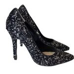 Fergie Alexi Black Beaded Heels Pumps 9M Size 9 Photo 1