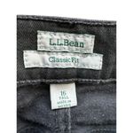 L.L.Bean  Womens Classic Fit Black Jeans 16 Tall Stretch Cotton Straight Leg 16T Photo 1