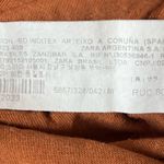 ZARA Animal Print Short Sleeve Shirt Brown Black Size Medium Photo 4