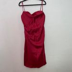 House Of CB HOUSE OF CB 'Anja' Wine Satin Corset Midi Dress NWOT size XL Photo 4