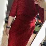 Vintage 80s Elizabeth Adams Western Paisley Red & Black Dress Shoulder Pads sz 8 Multiple Photo 6