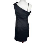 Holiday Party Dress Black One Shoulder Ruffle Cocktail Parties‎ LBD Size 14 Photo 1