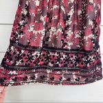 Topshop Embroidered Midi Dress Size 6 Boho Bishop Sleeves Wedding Novelty Fall Photo 7