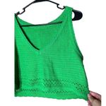 Women’s Green Crochet Sleeveless Crop Top Size undefined Photo 1