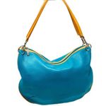 MAXX NEW YORK turquoise leather hobo bag Photo 2