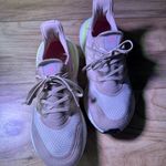 Adidas Women's Beige and Neon Sneakers Photo 11