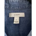 J. Crew Women's 0 Blue Denim Chambray Collared Shirt Midi Dress Coastal Western Size 4 Photo 1