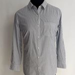Old Navy Stripes Poplin Boyfriend Shirt Photo 7