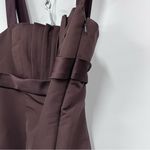 David's Bridal  truffle Brown womens Dress size 6 style F12942 formal prom bridal Photo 9