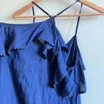 Free People  Navy Blue Studded Layered Tank Top‎ Womens Size XS Photo 7