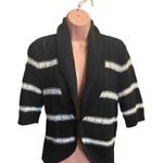 White House | Black Market Women’s Black & White Medium Shrug cardigan sweater wra Photo 0
