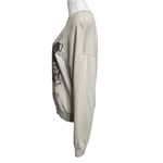 ANINE BING Tiger Muse Stone Crew Pullover Sweatshirt 100% Organic Cotton Size XS Photo 5