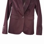Body by Victoria Womens Tailored Blazer Burgundy Size 4 Quiet Luxury Workwear Red Photo 8
