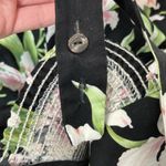 Royal creations floral dress made in Hawaii USA 100% cotton Black Photo 5