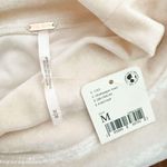 Free People | NWT Claudia Puff-Sleeve Velvet Blush Pink Champagne Toast | Medium Photo 6