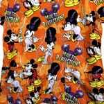 Disney 5 for $25| 's Bride of Mickenstein Halloween Orange Minnie & Mickey Scrub Photo 2