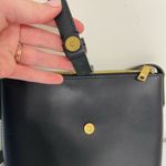 J.Crew women’s black leather Parker crossbody magnetic zipper bag purse Photo 2