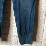 Love Tree NWT Happens faux leather & denim joggers Photo 2
