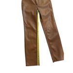 Good American  Women's Size 8 Brown Faux Leather High-Rise Pants Photo 3