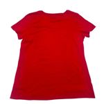 Majestic MLB Chicago Cubs Women's V-Neck Core Short Sleeve T-Shirt in Red, Medium Photo 3