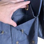 Lauren Ralph Lauren Dry Goods Rain Jacket Size Small Petite Blue Utility Preppy Photo 3