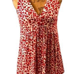 Cute red and white floral maternity tank top Size undefined Photo 0