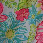 Lilly Pulitzer  PLEATED A LINE COTTON TWILL LINED BRIGHT BOLD FLORAL PREPPY SKIRT Photo 8