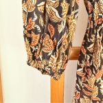 Mille Autumn Harvest Floral Midi Dress XS Brown Photo 6