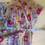 Sundance Pretty Petals Tiered Ruffle Purple Floral Maxi Dress Cotton Size Medium Photo 9