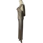 Vera Wang Silk cowl neck Dress Size 2 in champagne floor length cocktail party Photo 3