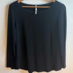 Soma  Black Pajama Set Long Sleeve Top and Shorts Size Small Top , Medium Shorts Photo 0