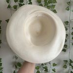 Vintage Cream Bow Hat White Photo 10