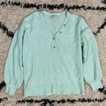 Loft Mint Henley Sweater Photo 0