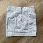 Free People Pinstripe Mini Skirt Size 2 | White & Black High Waisted Cotton Blend | Y2K Core Photo 1