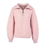 Barbour  Stavia Knit Rosewater Pink Zipper Sweater Size 4 Photo 2