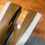 Soludos  Otomi Embroidered slip on shoes tan white size 9 Photo 7