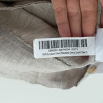 Quince European Linen Swing Dress Small Beige Flax Color Sleeveless Pintuck Photo 10